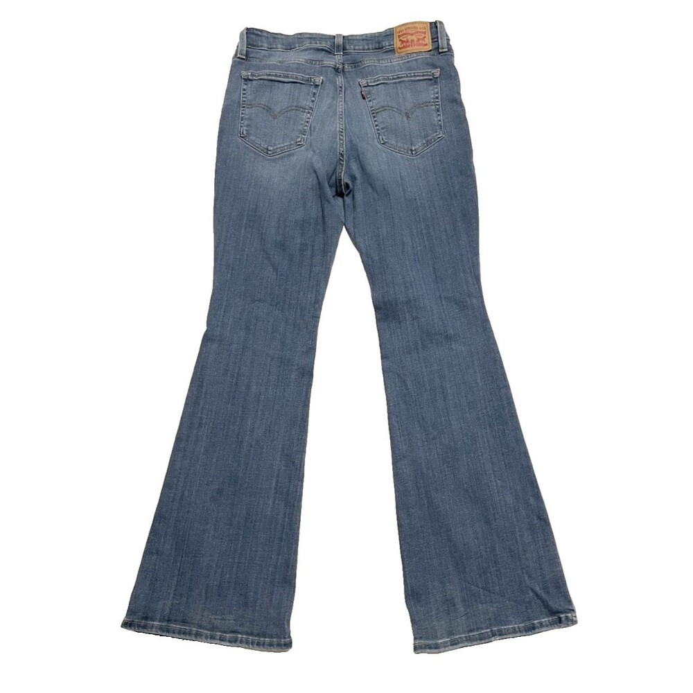 Women's Levi's 726 Flare Jeans Size 32 x 32 Blue Denim Stretch Wide Leg Casual - Picture 5 of 7